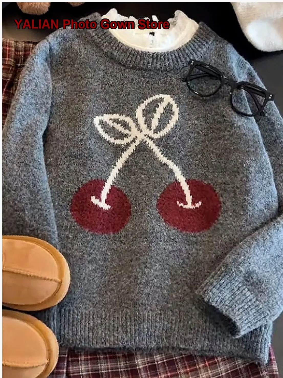 Girls Thickened Pullover 2025 Autumn Winter Children's Round Neck Warm Knit Base Layer Top Kids