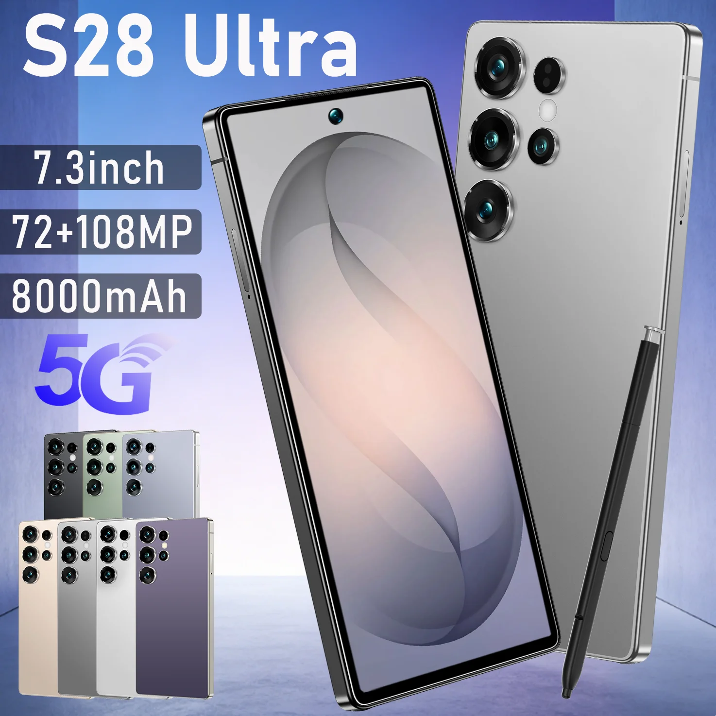 

HOT 2026 The protective cover is used for S28 Ultra Silicone case Mobile accessories 7.3inch High Quality Android Original