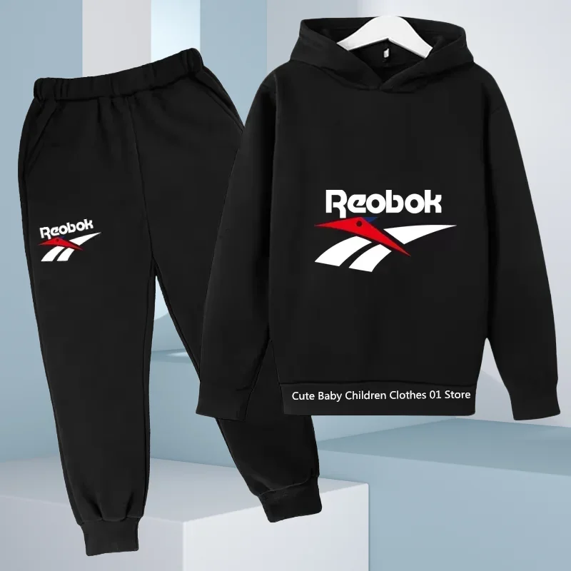 

NewSpring/summer new cotton children's brand sports hoodie Youth fashion outdoor sports hoodie set 2-14 years old