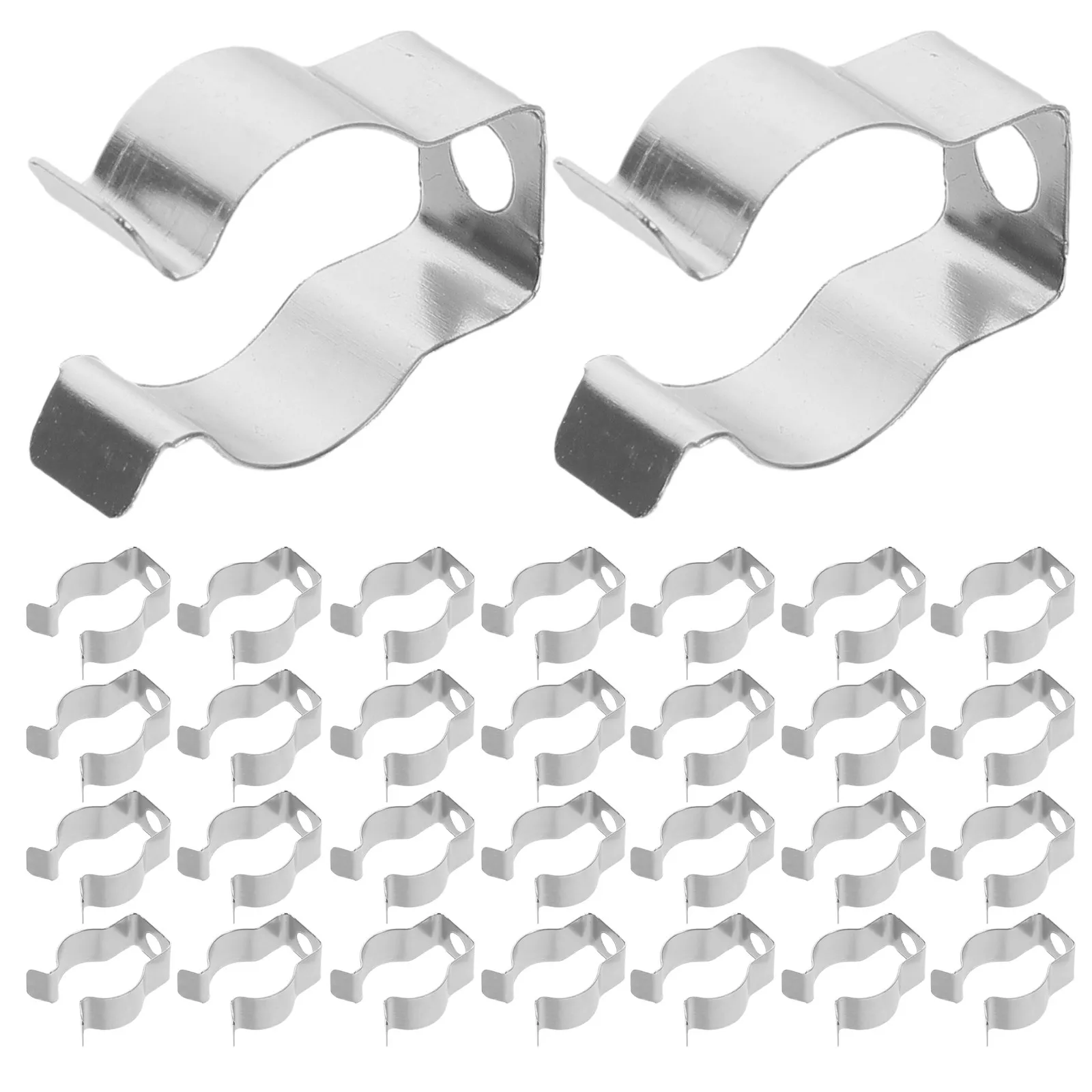 200Pcs Tube Light Clamps T5 Fluorescent Tube Mounting Clips 15-18Mm Diameter Lamp Fixture Holders T5 Light Clamp