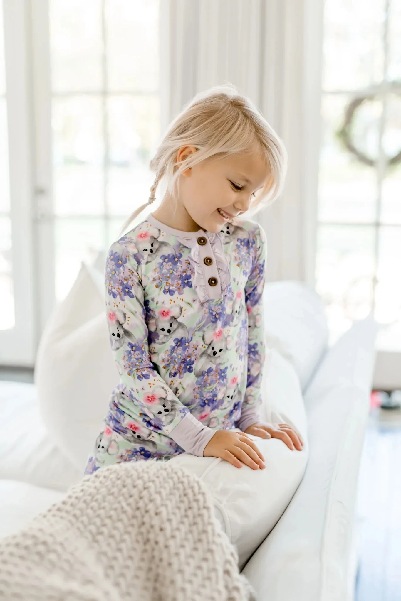 

Wholesale Baby Sleeper 95% Bamboo Viscose 5% Spandex Kids Long sleeve Two Pieces Pajama Set
