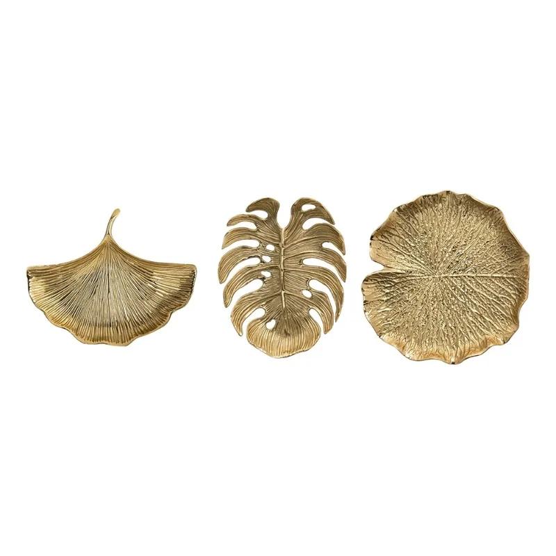 

Держатель для блюда, органайзер для ювелирных изделий, домашний поднос для закусок, украшение в форме листа/лотса, брелок, тарелка, декоративное золотое блюдо для ювелирных изделий, поднос, кольцо