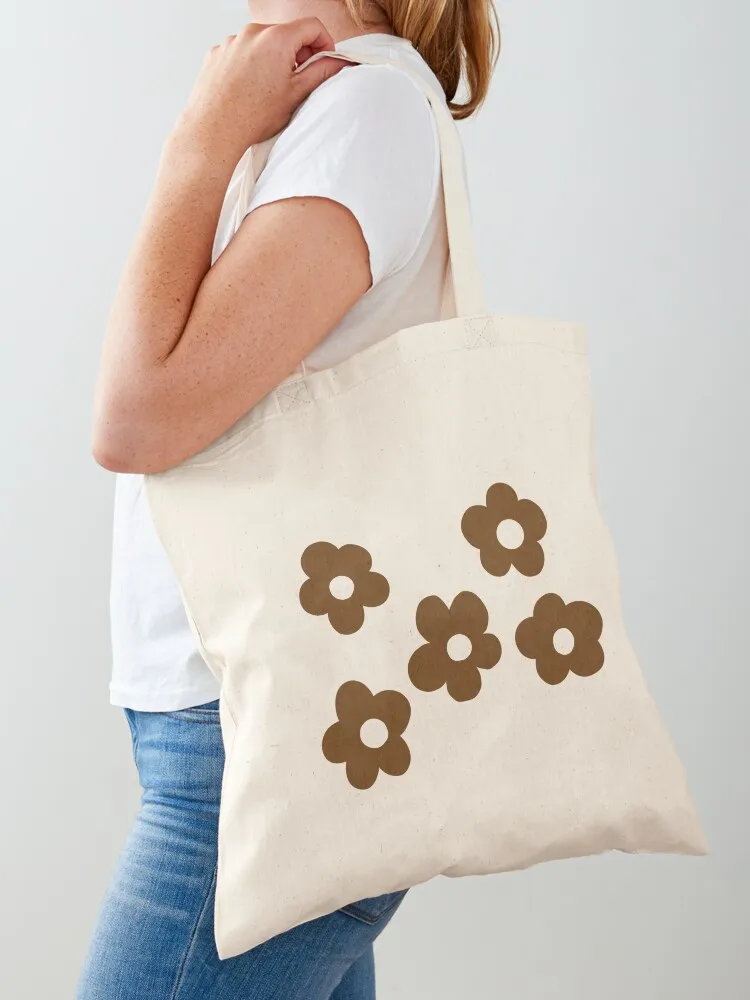 

y2k brown flower Tote Bag university shopper bag eco pack Shopper bag shopper women canvas