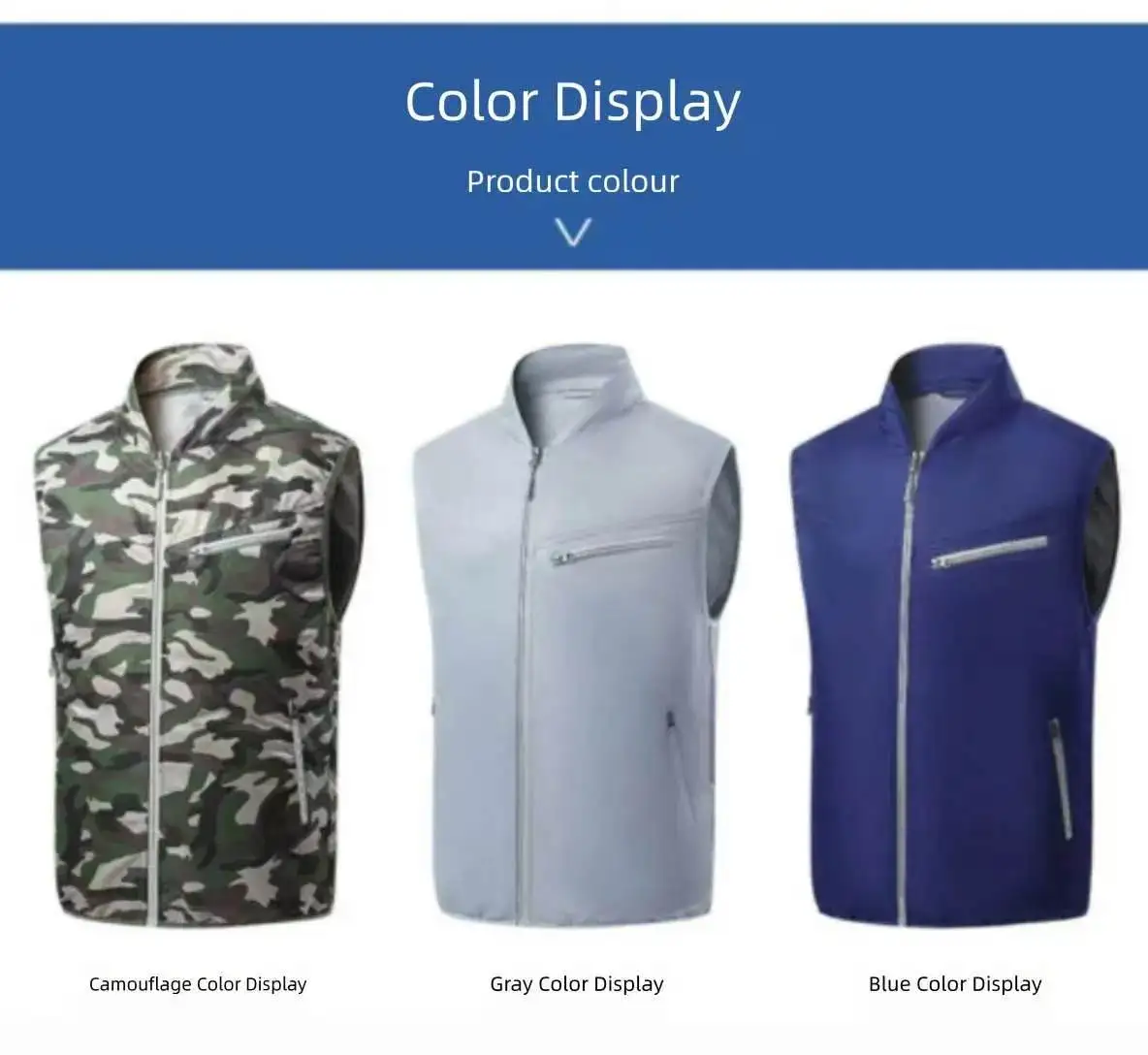 

Summer Air-Conditioning Workwear with Fan Cooling, Outdoor Temperature-Reducing Breathable Vest (Excluding Power Bank)