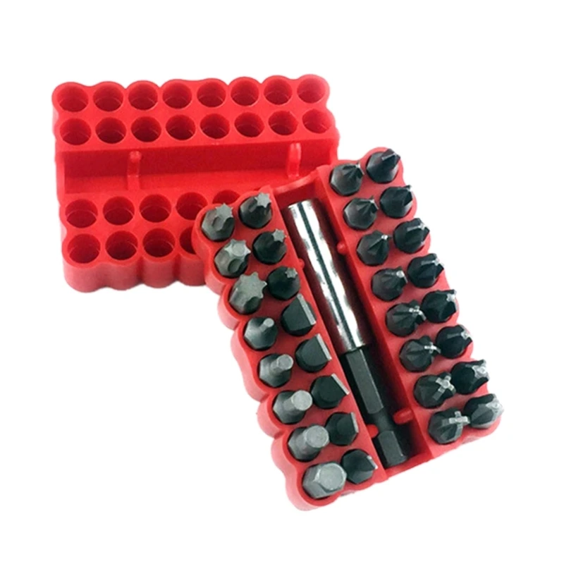 Complete 33Piece Security Bit Set Tamper Proof Bit Set for Various Applications Dropsale