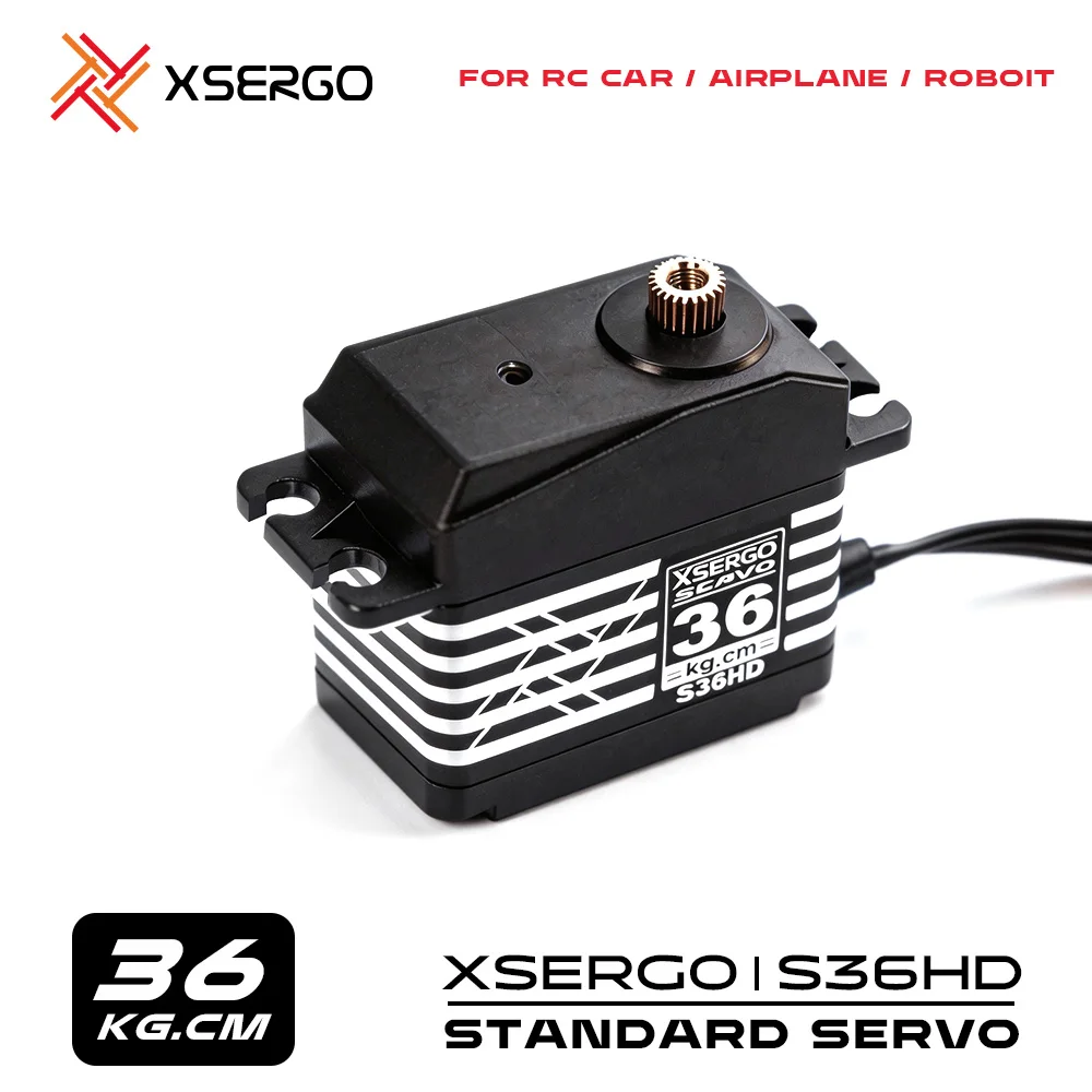 

Xsergo S36HD 36kg High Torque Digital Servo for 1/10th Scale Touring Car Airplanes DIY Assembly Upgrading