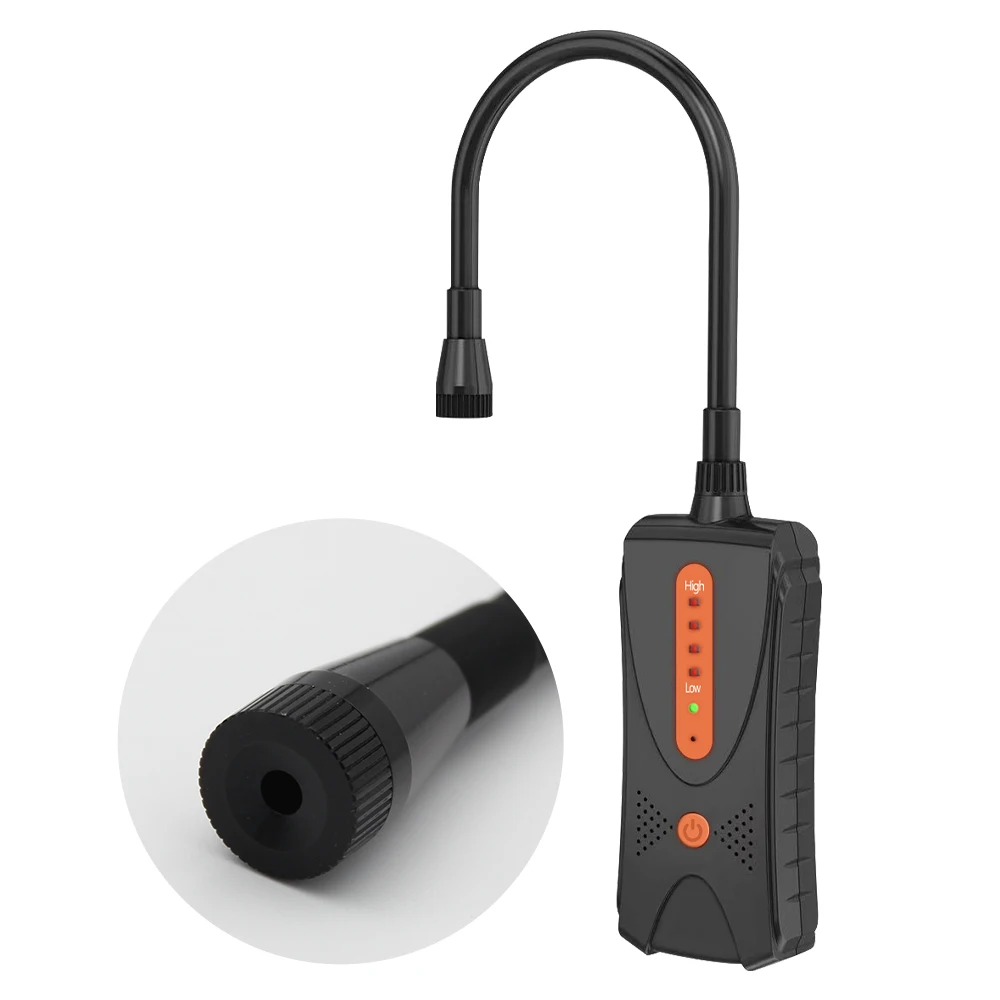 AIKESI JLY-80A يده كاشف تسرب الغازات الطبيعية المحمولة جزء في المليون متر أداة كشف الغازات القابلة للاحتراق