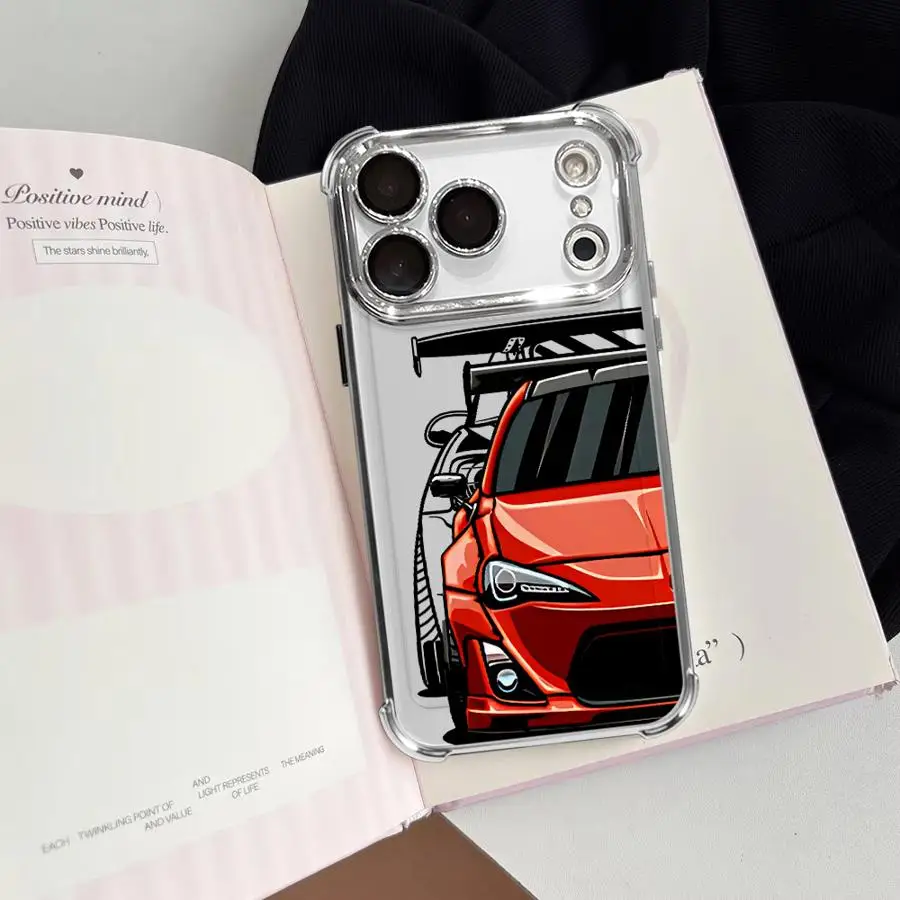 Case for Apple iPhone 17 Pro Max 16 13 XS XR Air 11 17e 12 Plus 14 15 Phone Cover Cool Car view 3