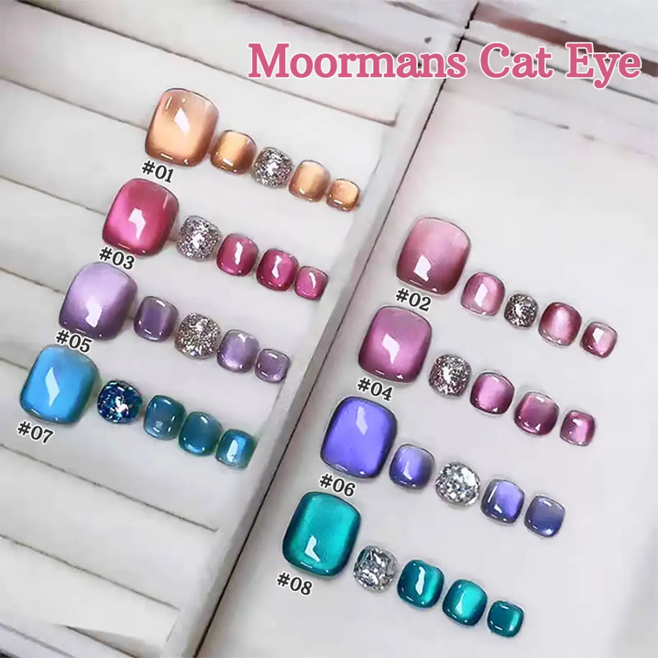 

TC 10 мл Чистые красные ногти Стеклянные бусины Гель «кошачий глаз» 2025 Новый Molmans Фиолетовый кристалл Гель для фототерапии «кошачий глаз» Nail Art