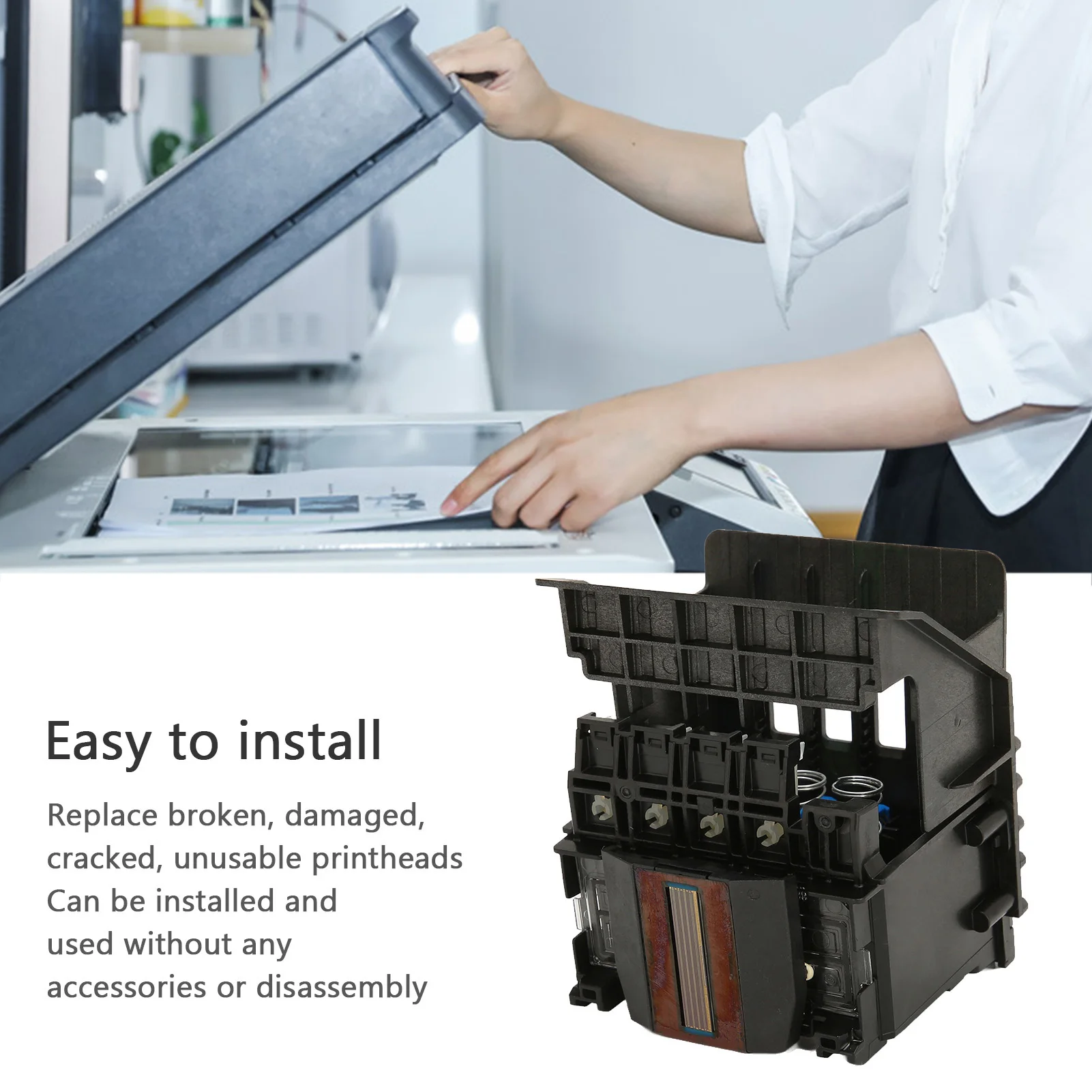 952 Print  952 Print  for Officejet Pro 8710 8715 8720 8725 8730 Easy to Install ABS Printhead Replacement Printer Parts