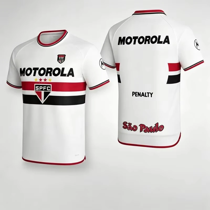Season 2000 São Paulo Vintage Jersey Shirt, Men Summer New 3D Print Sports Tshirt, Training Breathable Quick Drying Sweatshirt