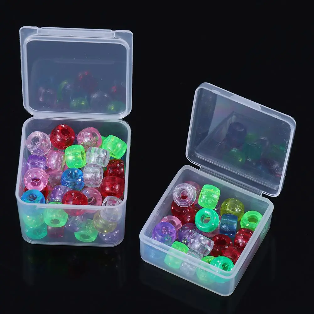 1pc Transparent Storage Box Small Plastic Storage Box Useful Beads Container Jewelry Organizer Case Home Storage Supplies