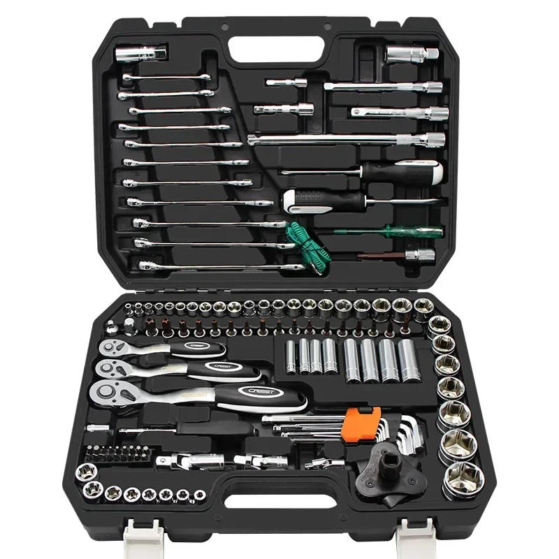 Mechanical Tools Box Socket Wrench Multi-function Socket Wrench Ratchet Screwdriver Repair Kit Profession Repair Hand Tool Set