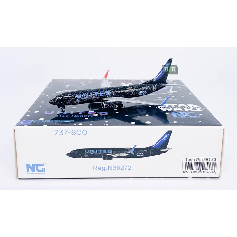 

NG 1/400 Scale United Airlines B737-800 N36272 Simulation Die-cast Alloy Aircraft Model Collectible Decorative