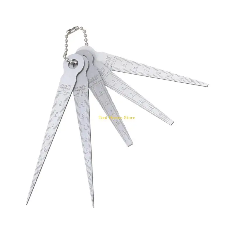 

5pcs Toolmakers Taper Feeler Set for Accurate Welding Joint Thickness Testing