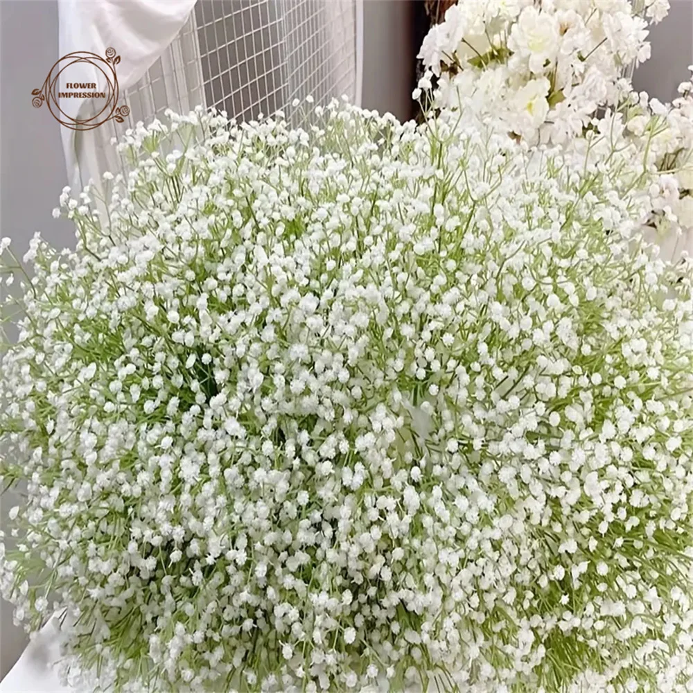 30 sztuk sztuczne kwiaty śliniaczki prawdziwy dotyk Gypsophila nadaje się na ślub panna młoda zaręczyny ozdoba domu dekoracja pokoju