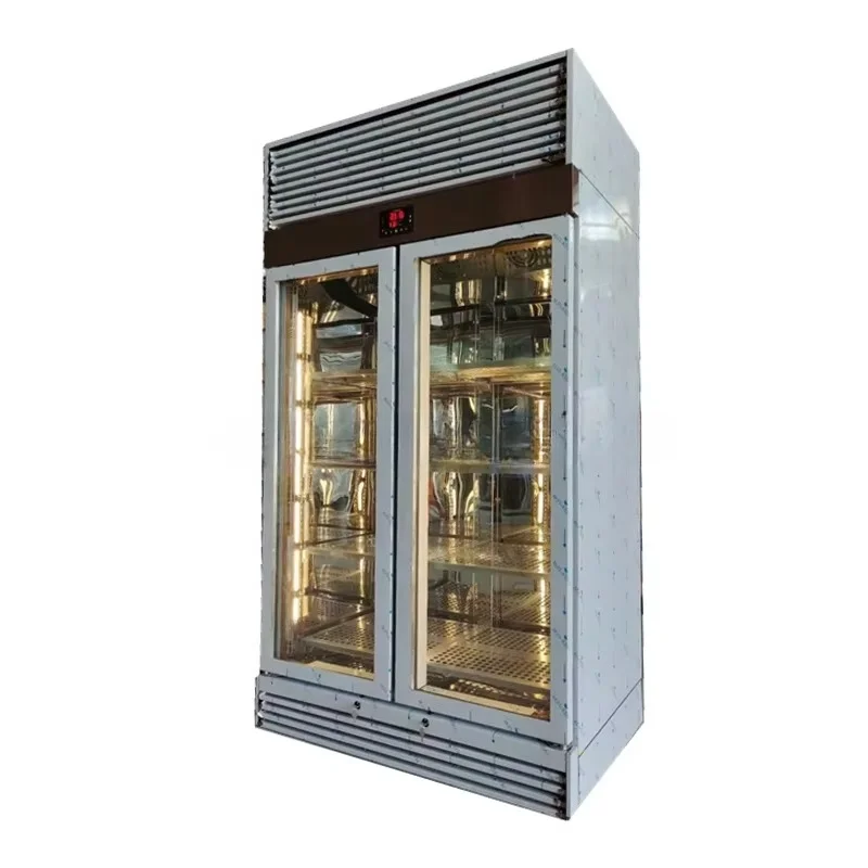 Custom made Simple Operation Meat Sausage Ham Aging Machine / Pork Acid Discharging Cabinet / Dry Aged Meats Fridge