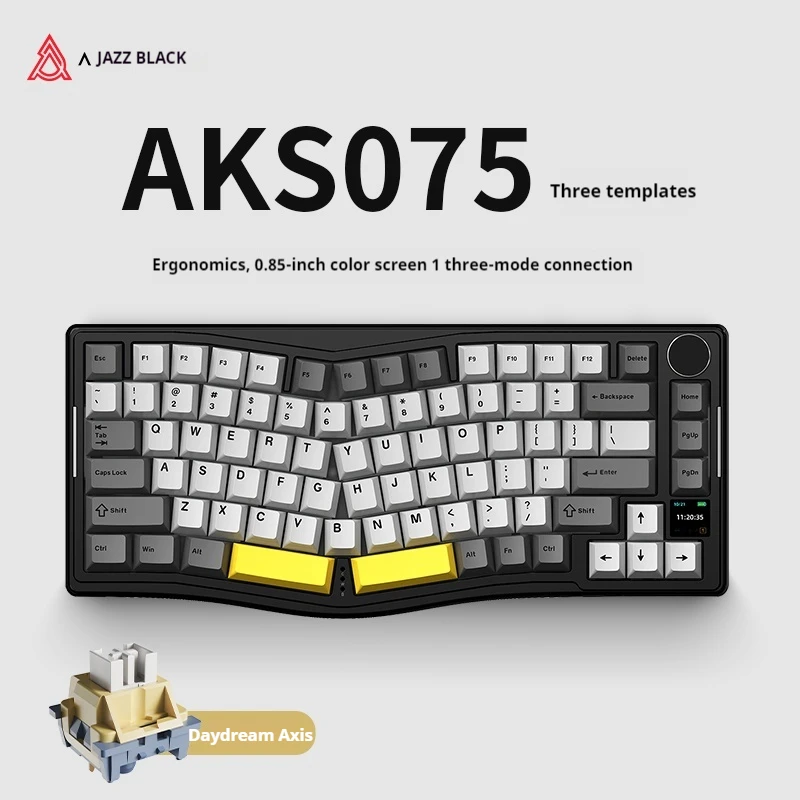 Alice AJAZZ AKS075 75% Mechanical Keyboard Alice Ergonomic Wireless