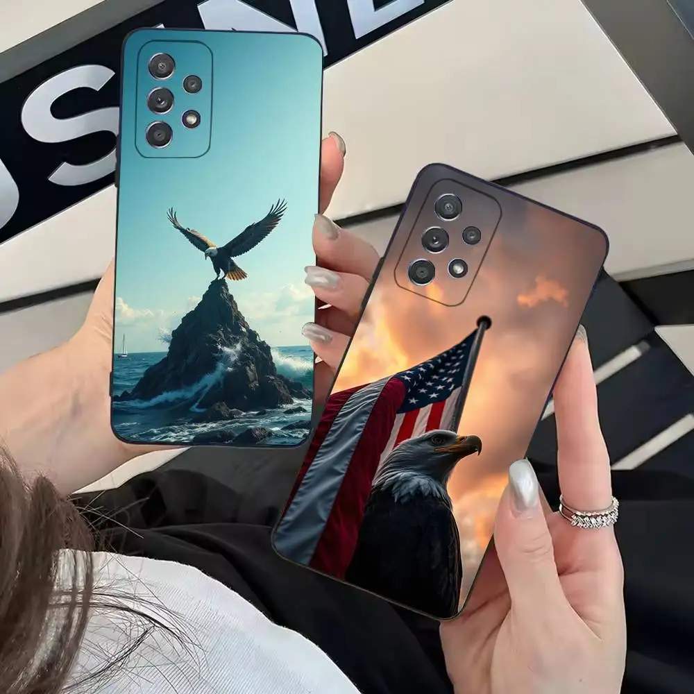 

Eagle Cool Animal Phone Case for Samsung Galaxy A20,21s,22,31,32,52,71,80,A91,5G Colorful Cover Smartphone Pretty