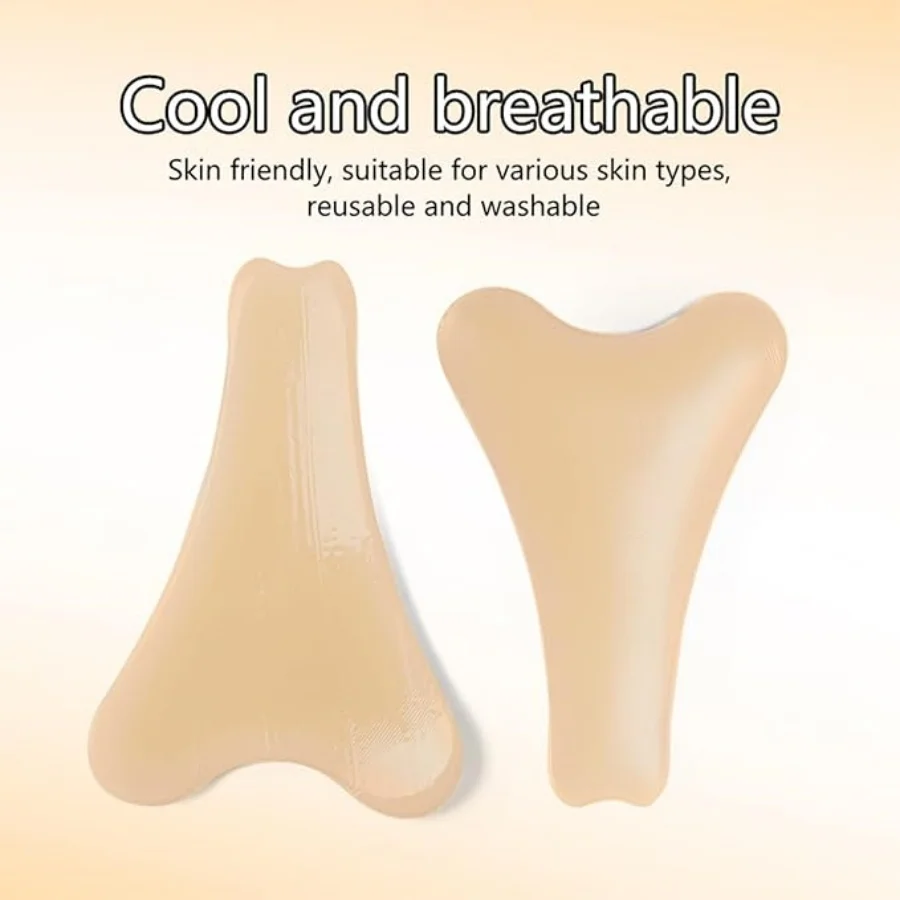 

2Pcs Camel Toe Invisible Pads Self-Adhesive Silicone Anti-Shine Stickers for Women Leggings Swimsuits Sportswear Traceless Water