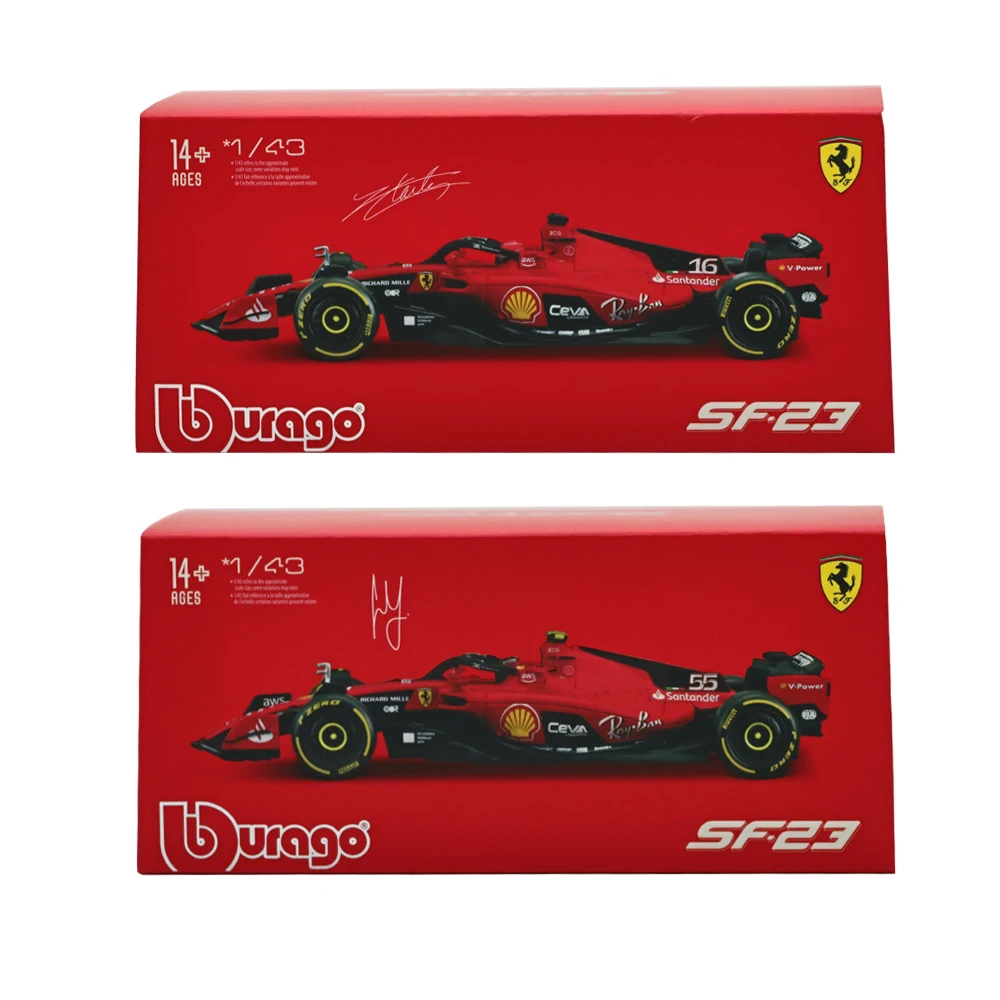 1/43 Bburago 2022/2023 Cars Red Bull Ferrari Mercedes AMG Mclaren APLINE Alfa Romeo Racing Cars Model Die Cast Car Gifts