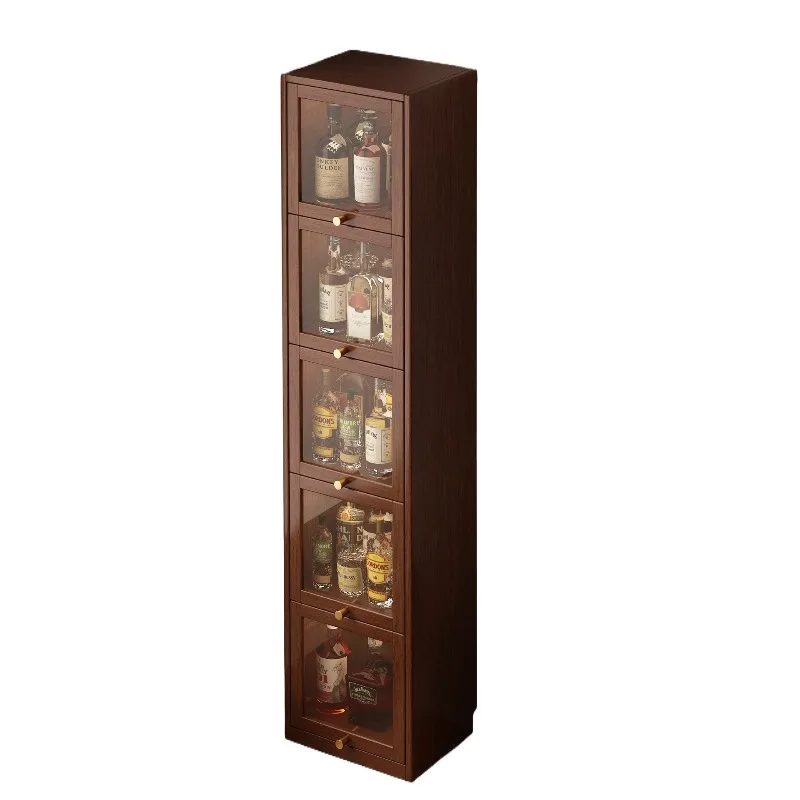 

Угловой шкаф из массива дерева, угловая полка, угловой винный шкаф для гостиной, узкий настенный шкаф