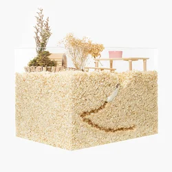 1/1.5kg Hamster Sawdust Poplar Wood Shavings Bedding Hedgehog Breathable Deodorant Wood Chips Summer Landscaping Supplies