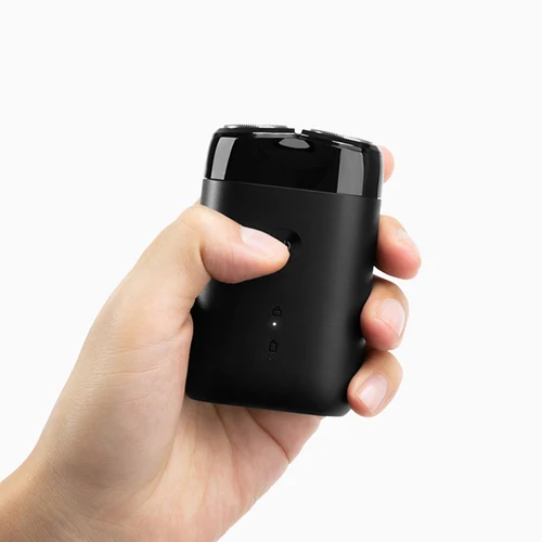 Afeitadora eléctrica portátil S100 de doble hoja, maquinilla de afeitar en seco y húmedo, cortadora de barba, máquina de afeitar recargable tipo C, novedad de 2025