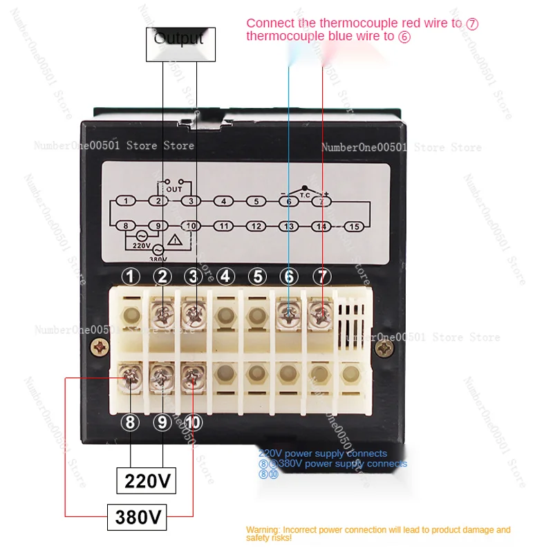 

Original electric oven thermostat, electronic temperature controller, digital display