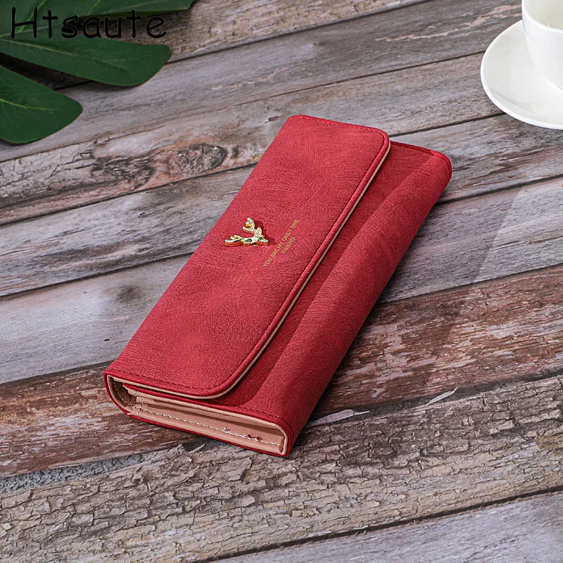 Fashion Fold Wallet For Women Solid Zipper PU Leather Luxury Designer Female Handbags Messenger Small Card Holder Coin Purse