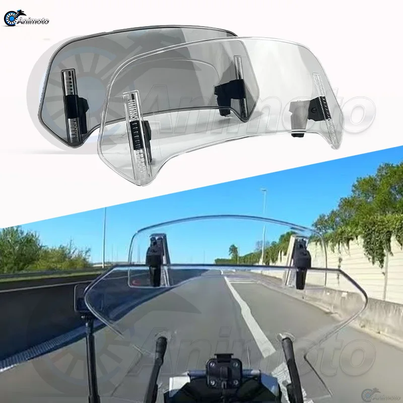 

Motorcycle Windshield Extension Spoiler Windscreen Air Deflector For Suzuki VS 600 800 DL650 DL1000 DL250 V-STROM 650 1000 XT