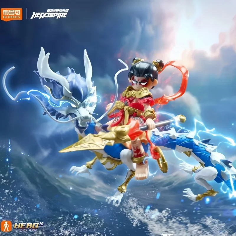 Bloques de Construcción Blokees, Edición Clásica Hero Spire, Nezha 2.0, Ao Bing, Rey Dragón del Mar Oriental, Figura Coleccionable para Adultos