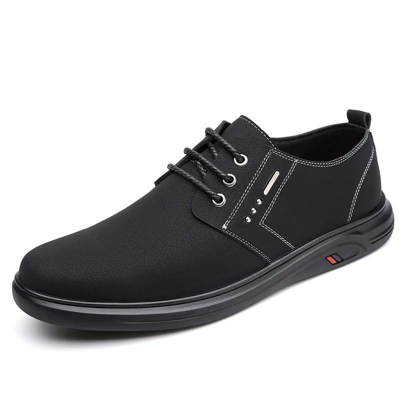 

Сплошной цвет, модная повседневная кожаная обувь для мужчин, мягкая подошва, 2024, новые дизайнерские корейские лоферы, мужские весенне-летние туфли для вождения, мужские туфли