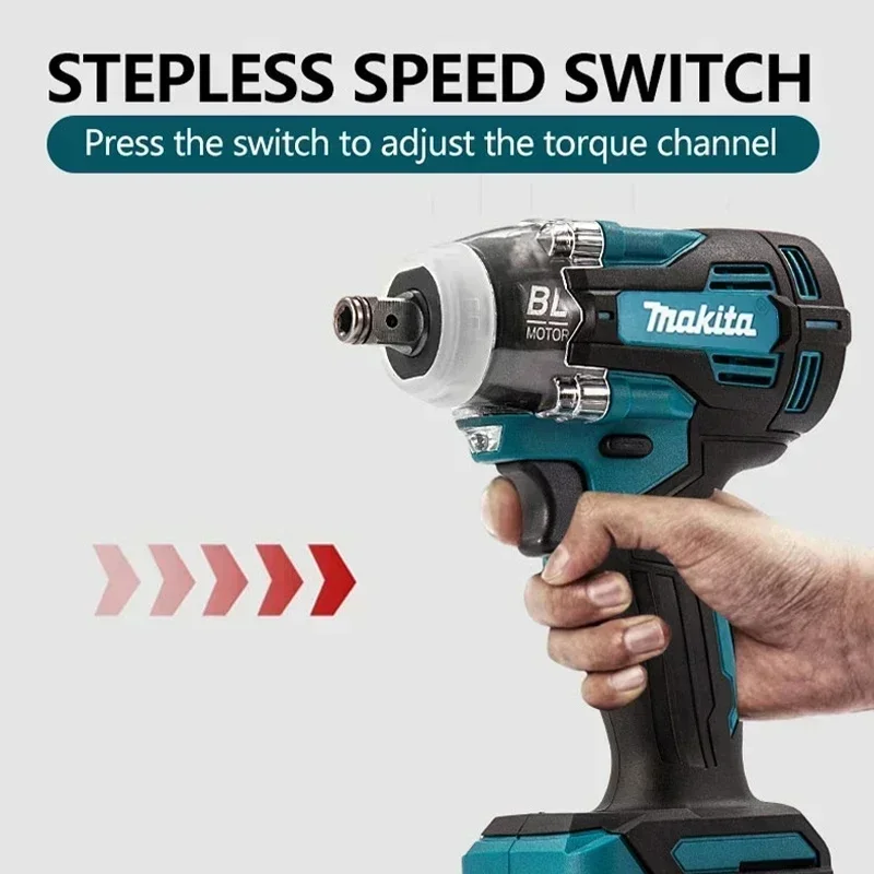 Makita TW004G 630N.m Brushless Screwdriver Machine Cordless Electric Screwdriver Rechargable Drill Driver 18V Battery