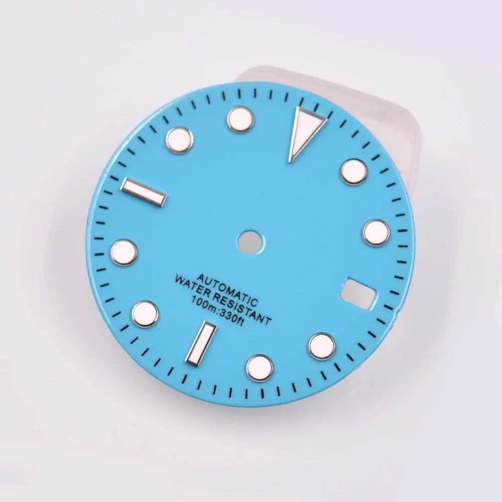 

29mm luminous Blue Dial FIT Seiko NH35 NH35A Movement sterile dial