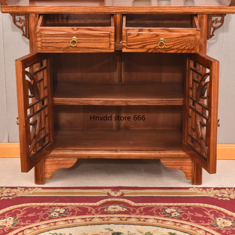 Solid wood side cabinet