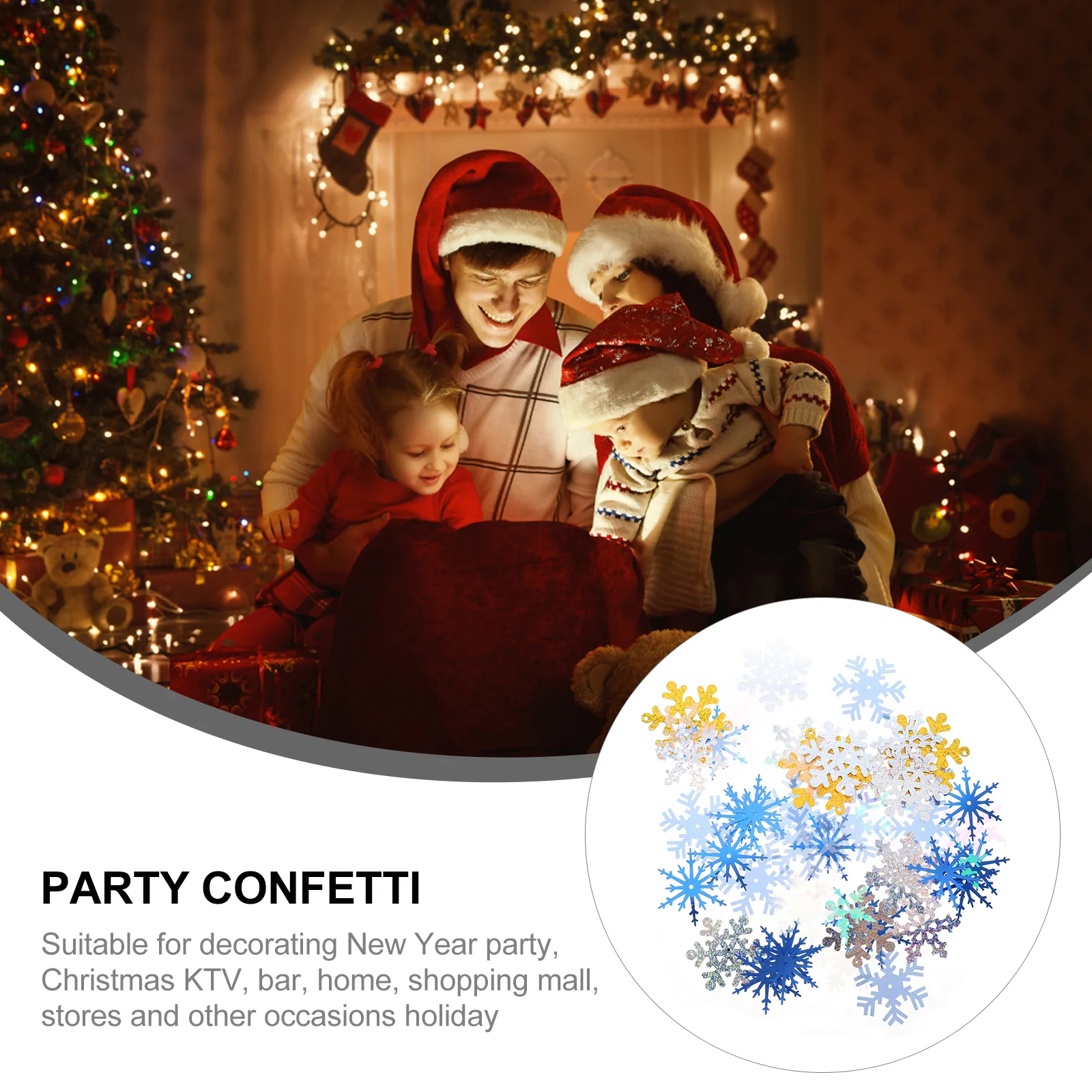 

1 Pack Christmas Confetti New Year Party Decor Snowflake Table Scatter Craft Ornament Winter Baby Shower Plastic Accessories