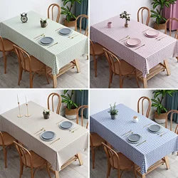 Household Pure Color PVC Tablecloth Rectangular Waterproof and Oil-proof Coffee Table for Living Room Manteles The Tablecloth