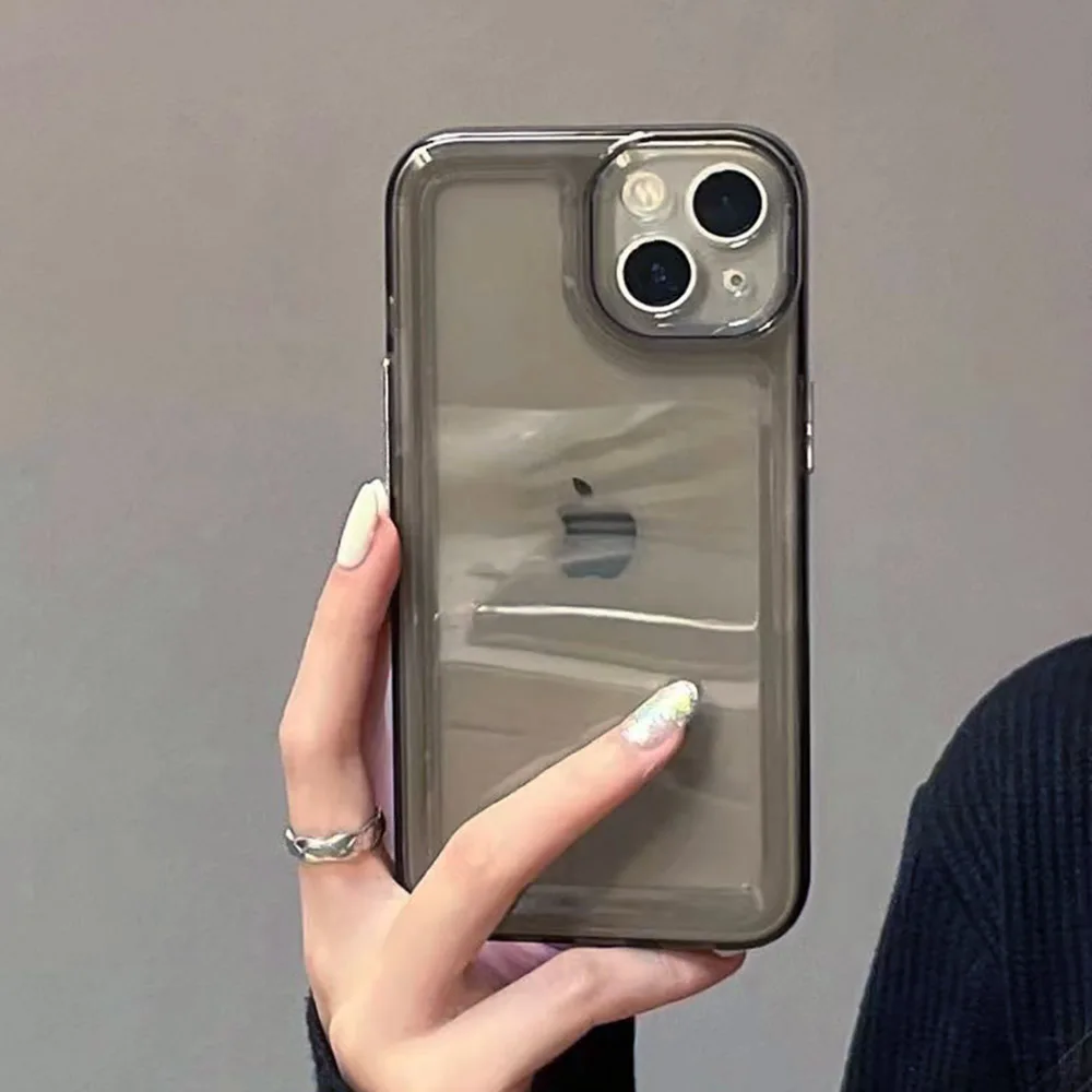 Luxury Transparent Shockproof Case For IPhone 14 12 13 11 Pro Max X XR XS Max 7 8 14 Plus SE 2020 2022 Clear Bumper Cover Funda