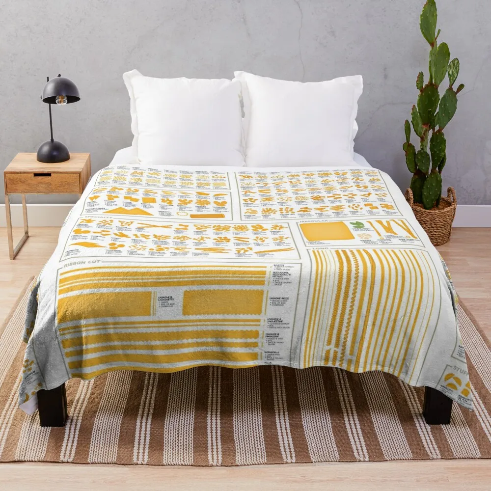 All The Pasta Throw Blanket Cute Loose Sofa Throw Blankets