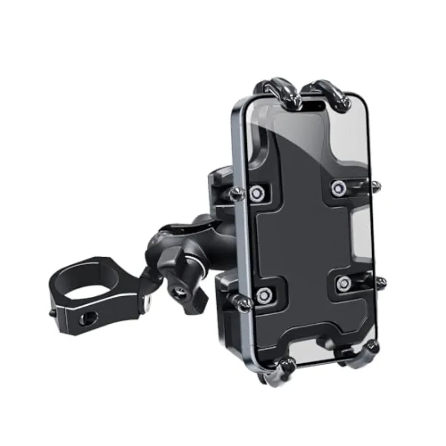 

UTV Phone Mount with 360 Adjustable Heavy Duty Design and 8 Claws for Secure Holding of 4.0 to 7.2 Inch Cell Phones Compatible