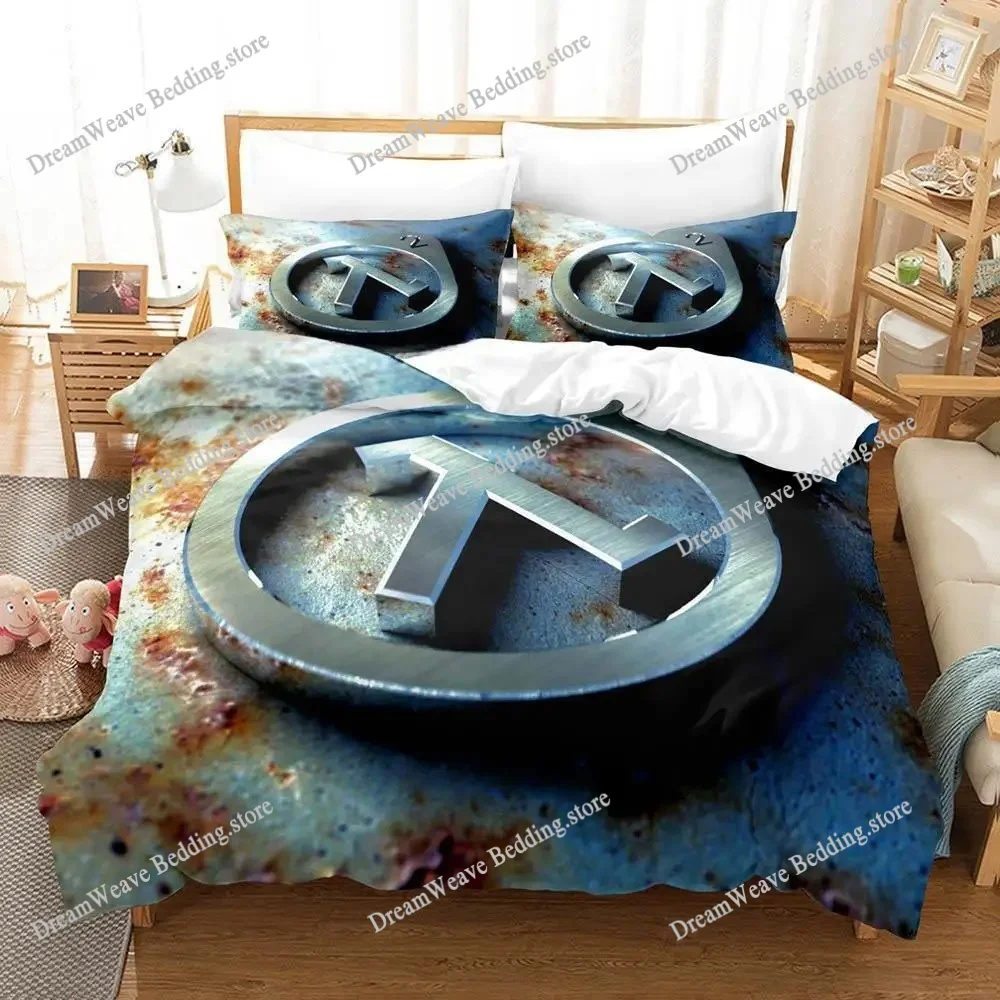 

New Game Half Life Bedding Set Single Twin Full Queen King Size Bed Set Adult Kid Bedroom Duvet Cover Sets Anime Bed Sheet Set