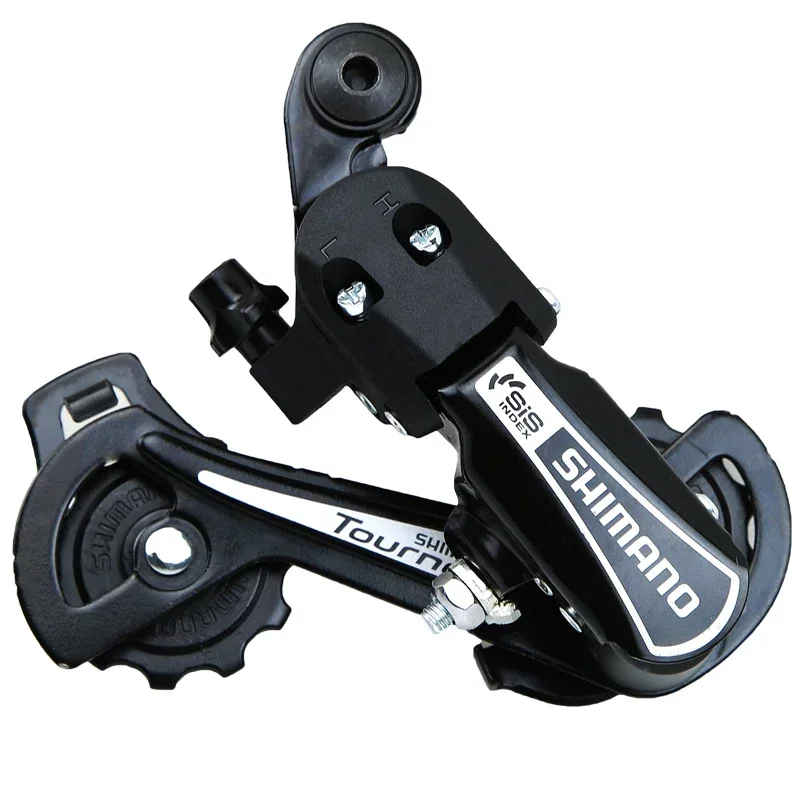 RD-TY21-B-SS GS Mountain Bike 6 Speed Rear Derailleur Short Cage Black/Silver Iamok Bicycle Parts