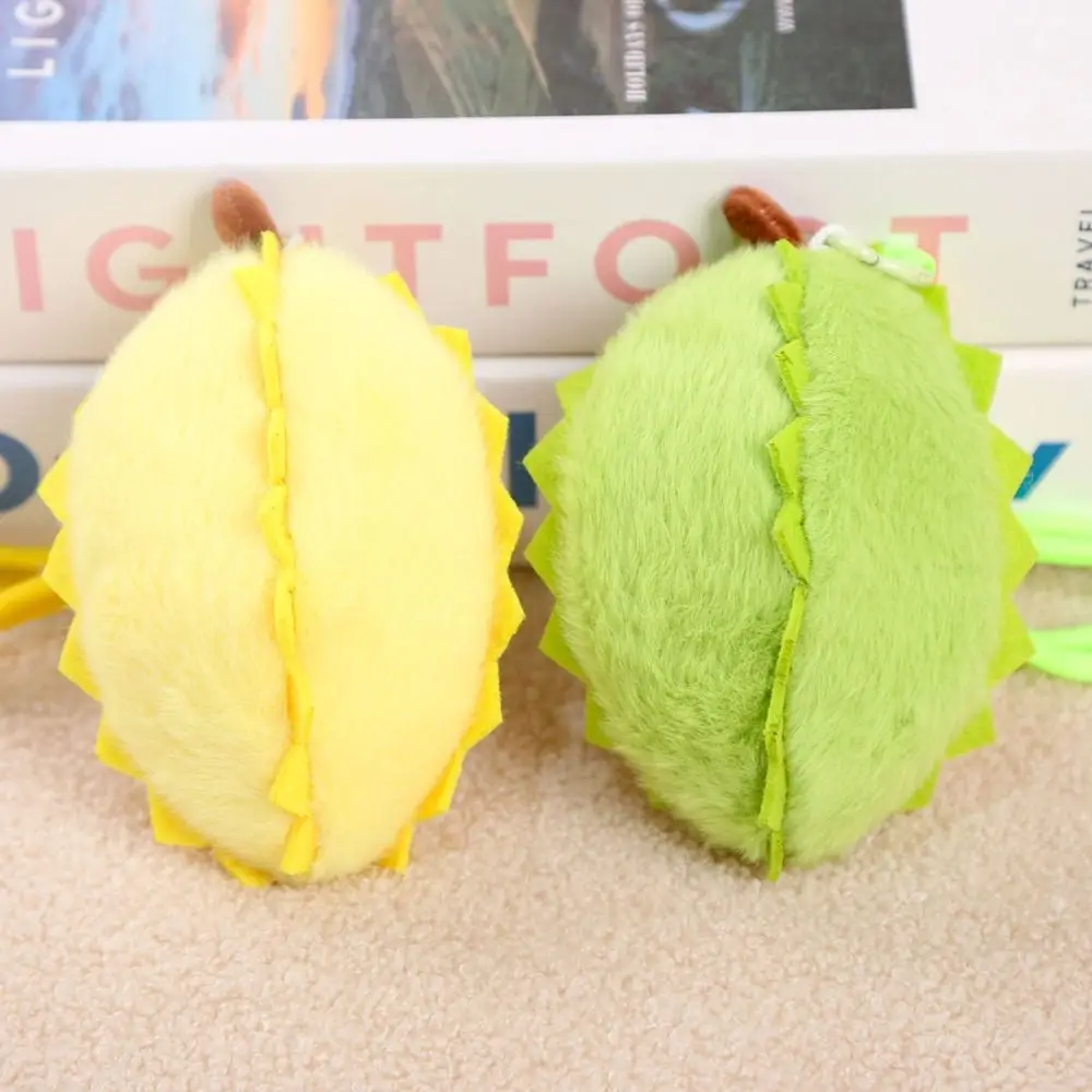 

Подвеска из полипропилена, хлопка, фруктов, дуриан, съемная имитация фруктов в форме дуриана, пушистый мягкий фруктовый брелок из дуриана, ювелирные аксессуары