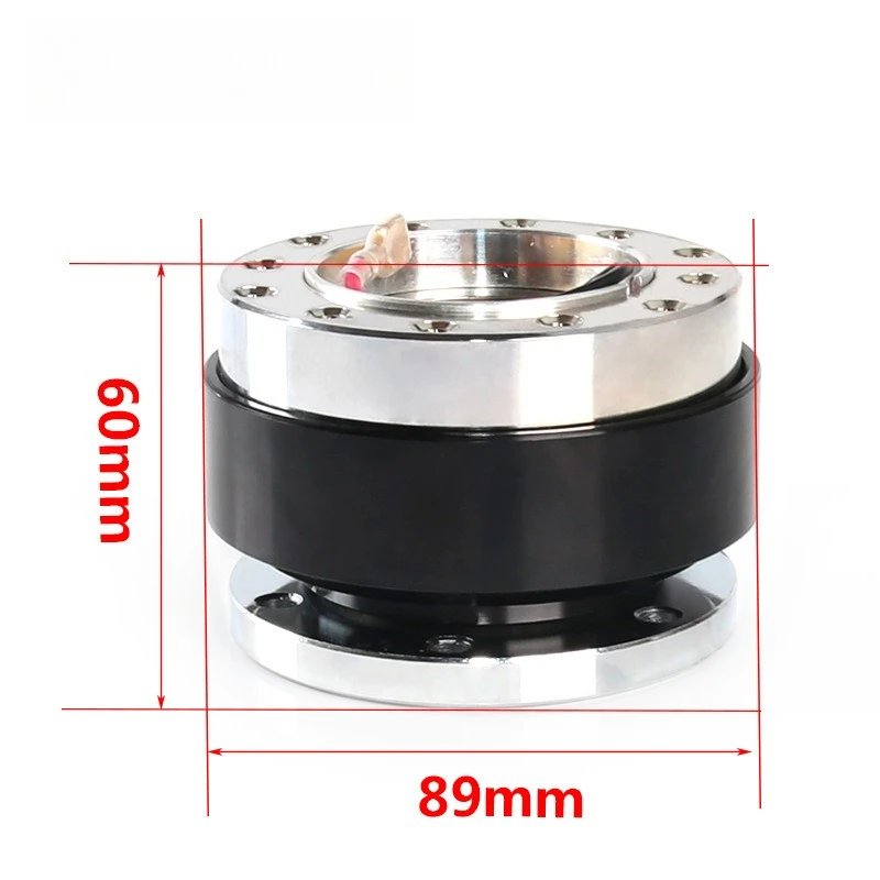 For Universal 60mm Steering Wheel Quick Release Hub Adapter 6 Hole Race Car Drifting Simulator Easy Install Anti-Theft Lock Part