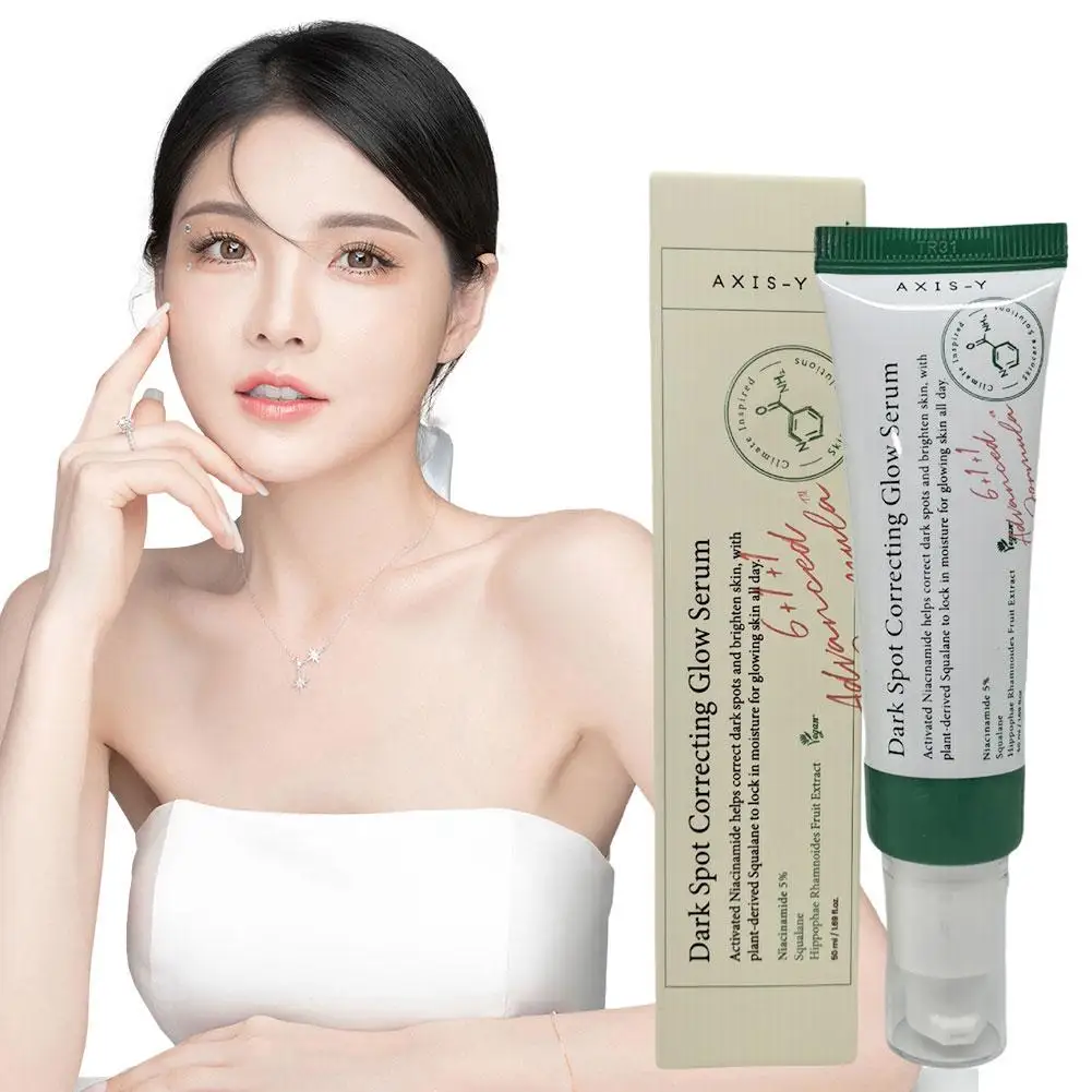 AXIS-Y Dark Spot Correcting Glow Serum 50ml - 5% Niacinamida, Aclara Manchas Oscuras y Marcas de Acné, Hidratación Profunda, Cuidado de la Piel Coreano