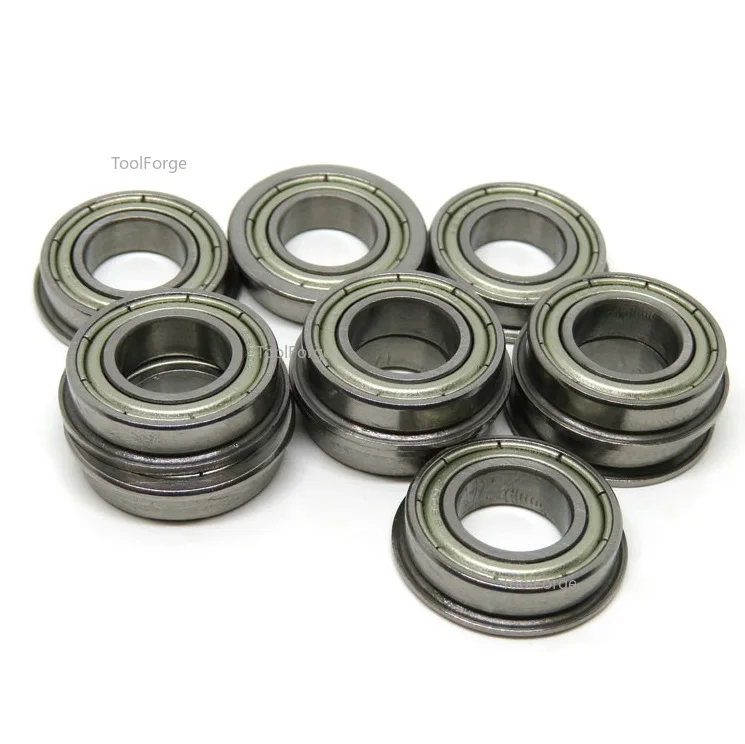 Bearings 20pcs F6801ZZ Flanged bearing F6801ZZ F6801-ZZ Z 12x21x5 flange deep groove ball bearings