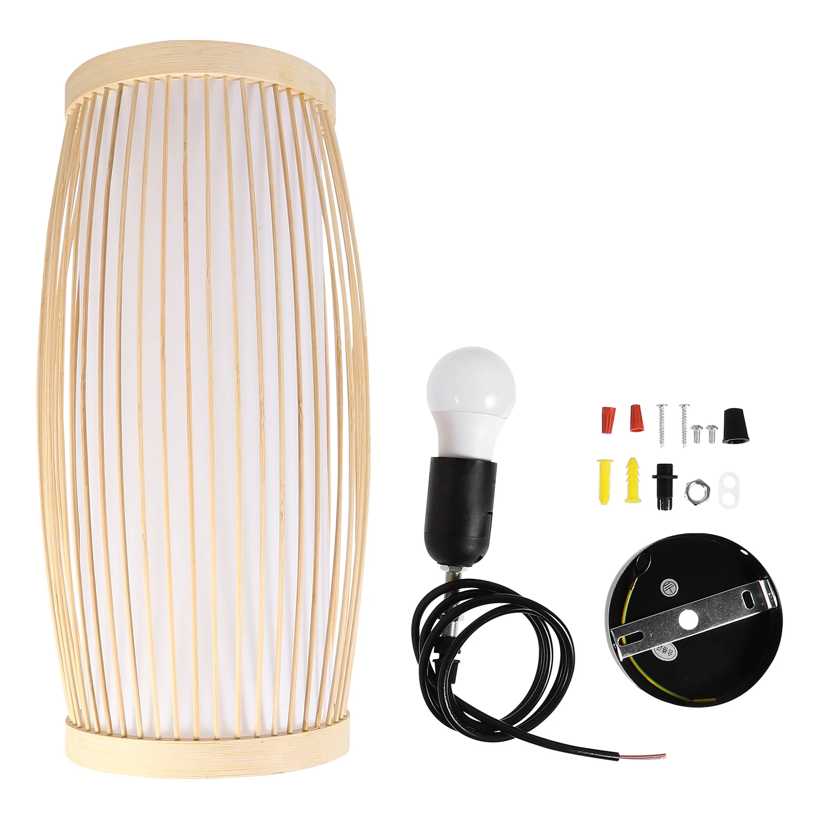 

Bamboo Lamps Ch Hanging Light Simple Style Pendant Woven Lantern Wood Decor Restaurant Tearoom Party Lighting