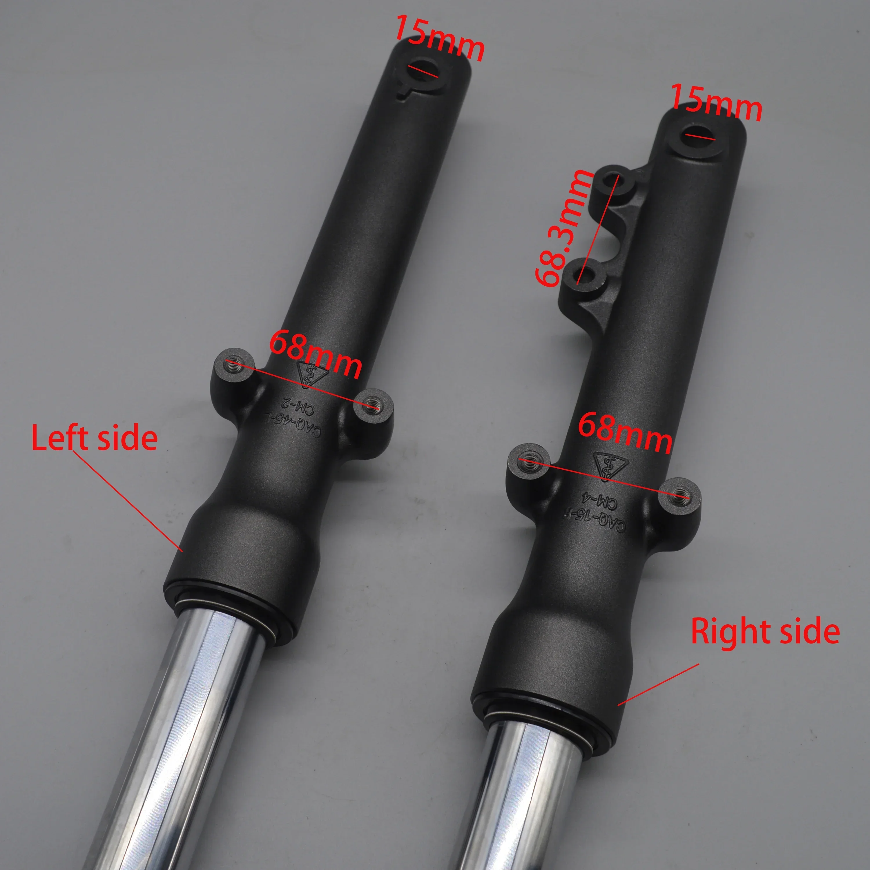 Suspensión delantera izquierda derecha para Keeway Superlight 125 150 200 Vento Rebellian 150 QJ150-2G KW150-2G motor vintage