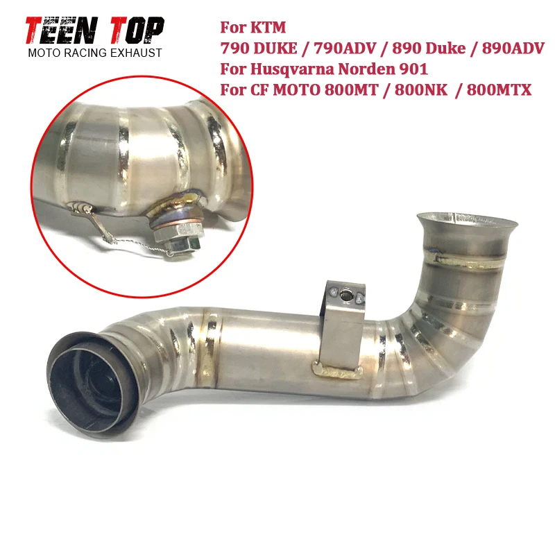 Tubo de escape OEM Decat para KTM Duke790 Duke890, tubo intermedio de escape 790 890 Duke, tubo de escape de aleación de titanio para motocicleta, tubo medio de escape para moto.